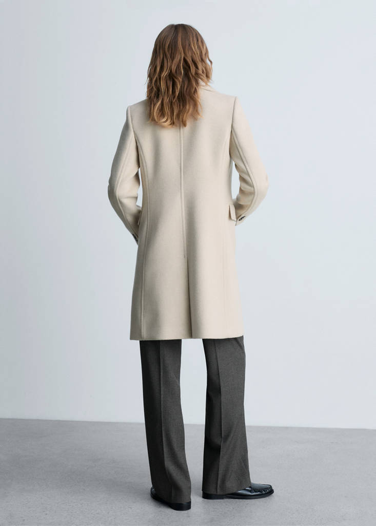 Manteau En Laine À Double Boutonnage