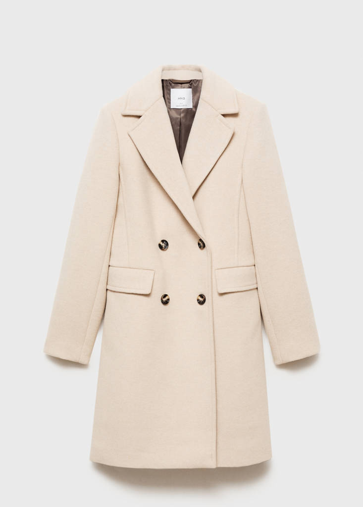 Manteau En Laine À Double Boutonnage