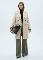 Manteau En Laine À Double Boutonnage
