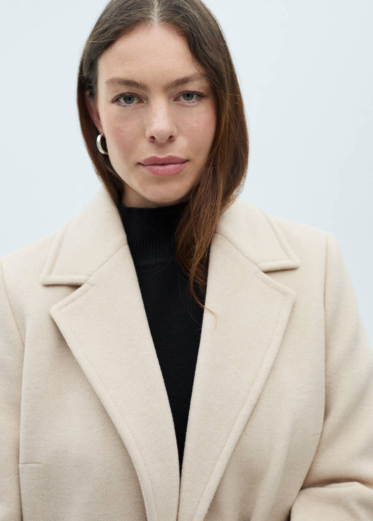 Manteau En Laine À Double Boutonnage