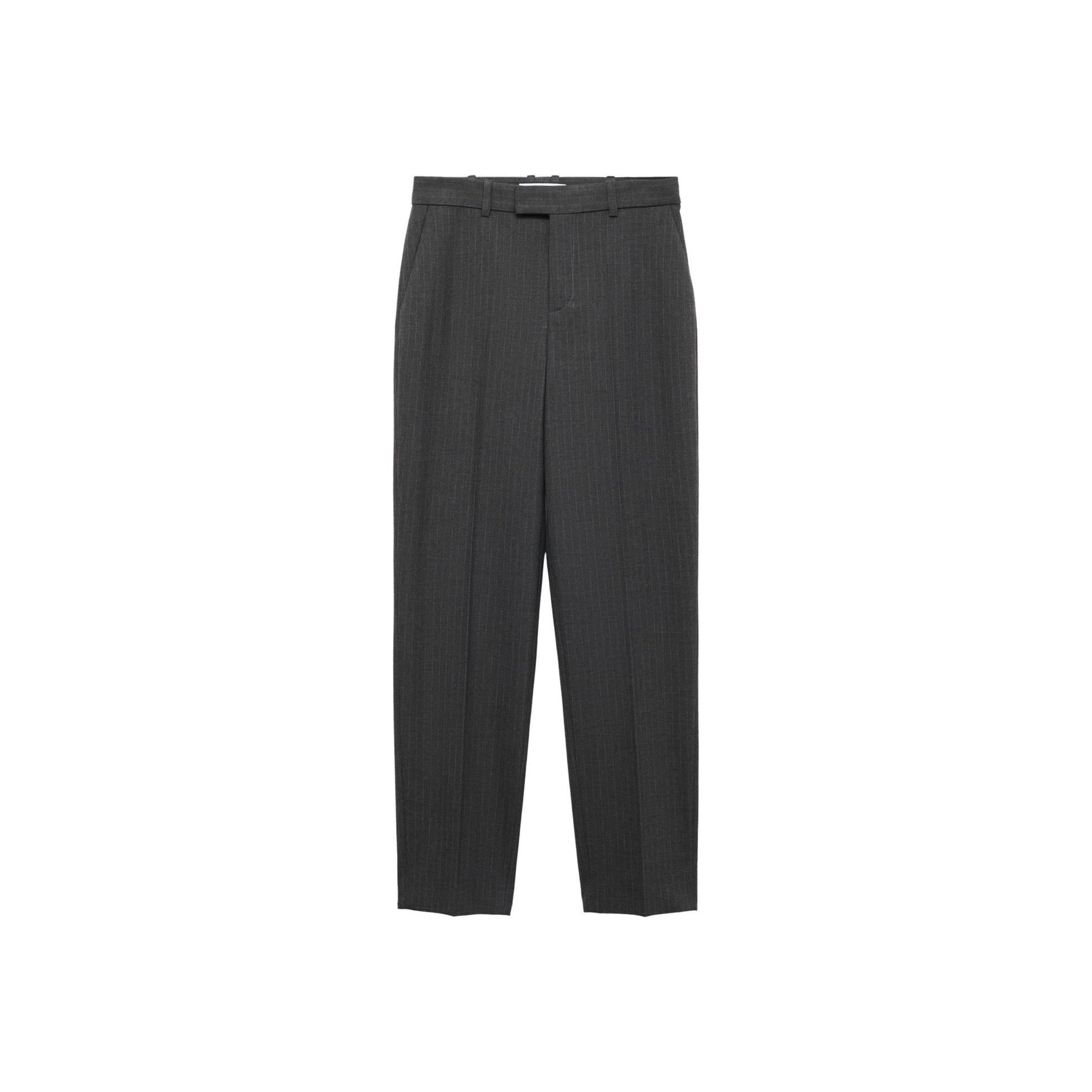 Pantalon De Costume Fines Rayures