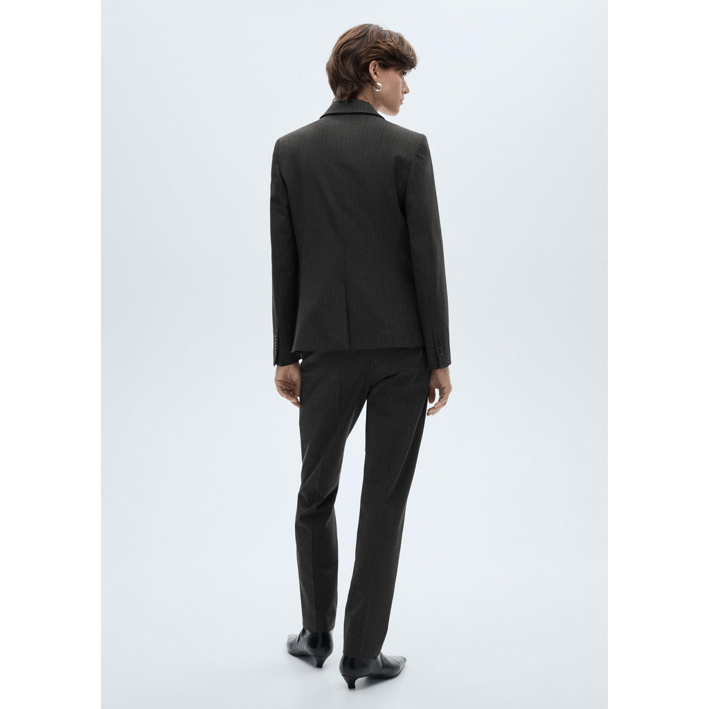 Pantalon De Costume Fines Rayures