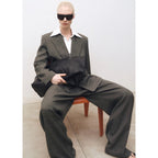 Veste Costume Oversize Croisée
