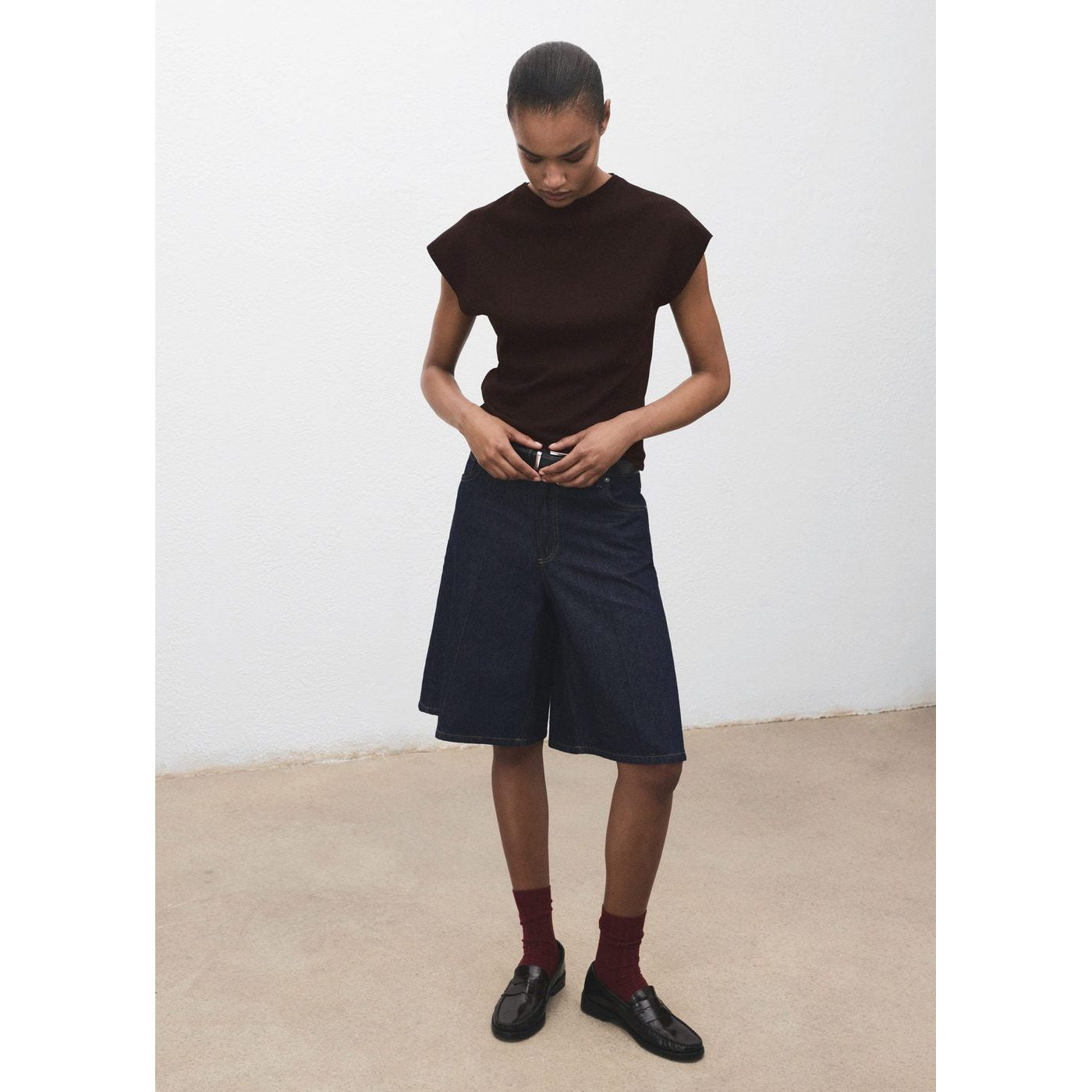 Pull-Over Maille Fine Manches Courtes