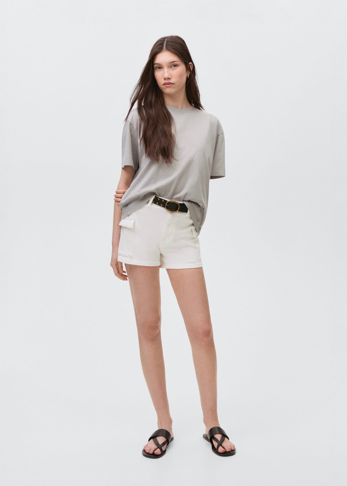 Short Cargow Blanc Cassé - Fille