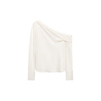 Blouse Satin Col Bénitier