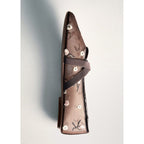 Embroidered Flower Cross-Strap Ballet Flats