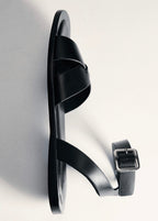 Sandales Cuir Lanière Croisée