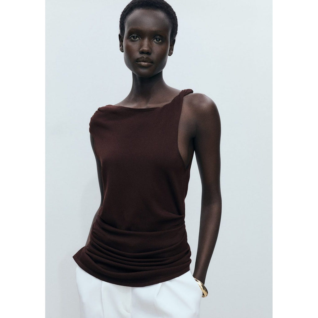 Haut Asymétrique Maille Fine