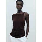 Haut Asymétrique Maille Fine