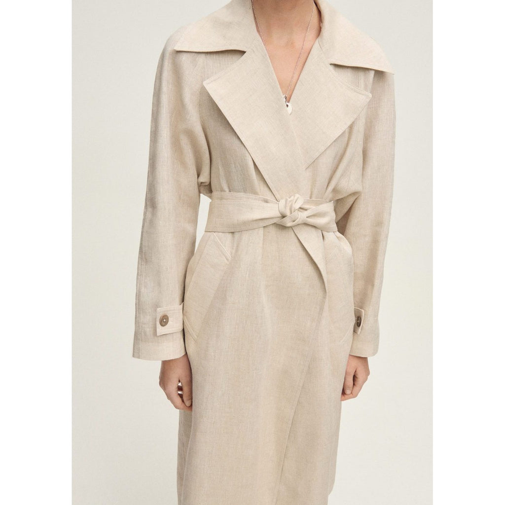 Wanalino Trench Coat - Light Grey/Pastel