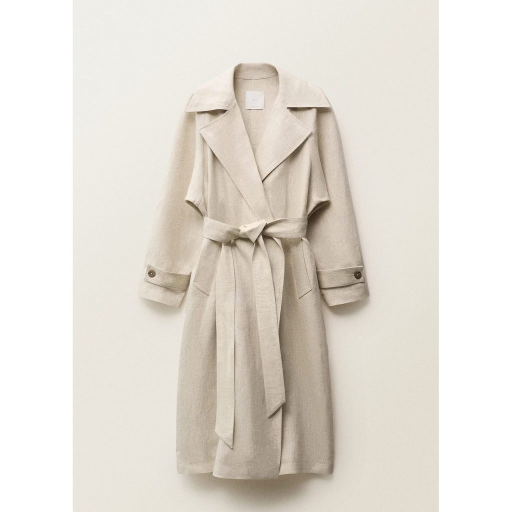 Wanalino Trench Coat - Light Grey/Pastel