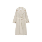 Wanalino Trench Coat - Light Grey/Pastel