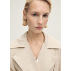 Wanalino Trench Coat - Light Grey/Pastel