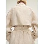 Wanalino Trench Coat - Light Grey/Pastel