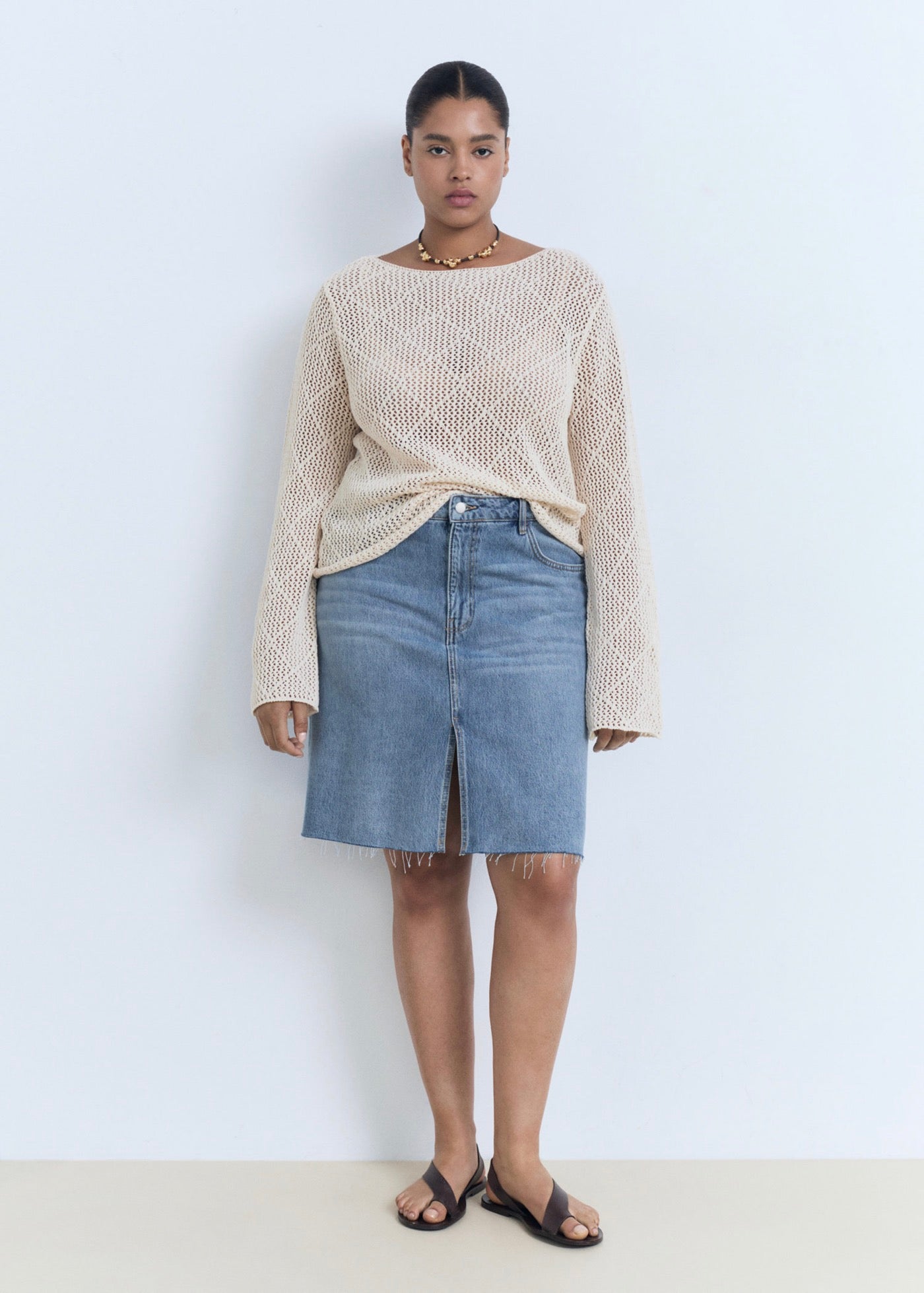 Jupe Midi Denim