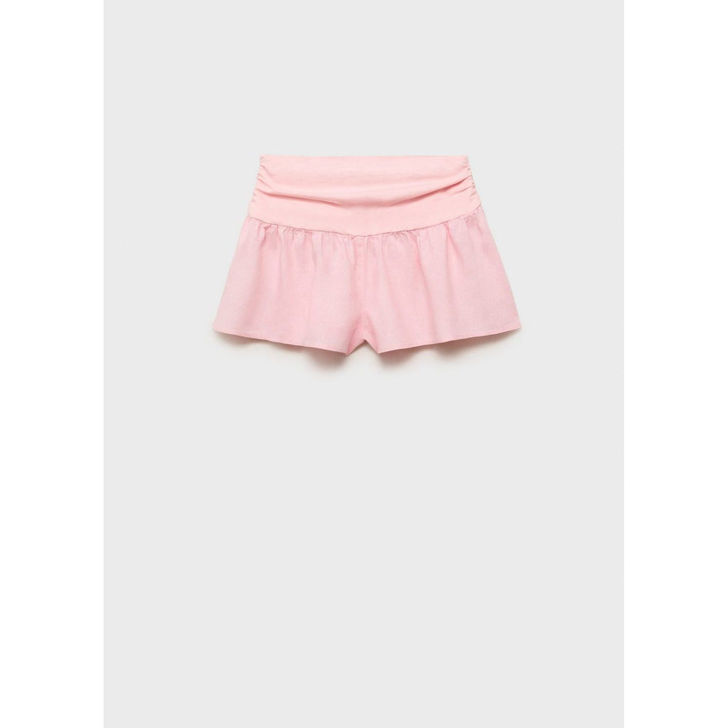 Short Lin Taille Drapée
