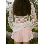Short Lin Taille Drapée