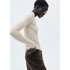 Ribbed Knit T-Shirt