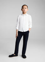 Popelin White Shirt - Boy