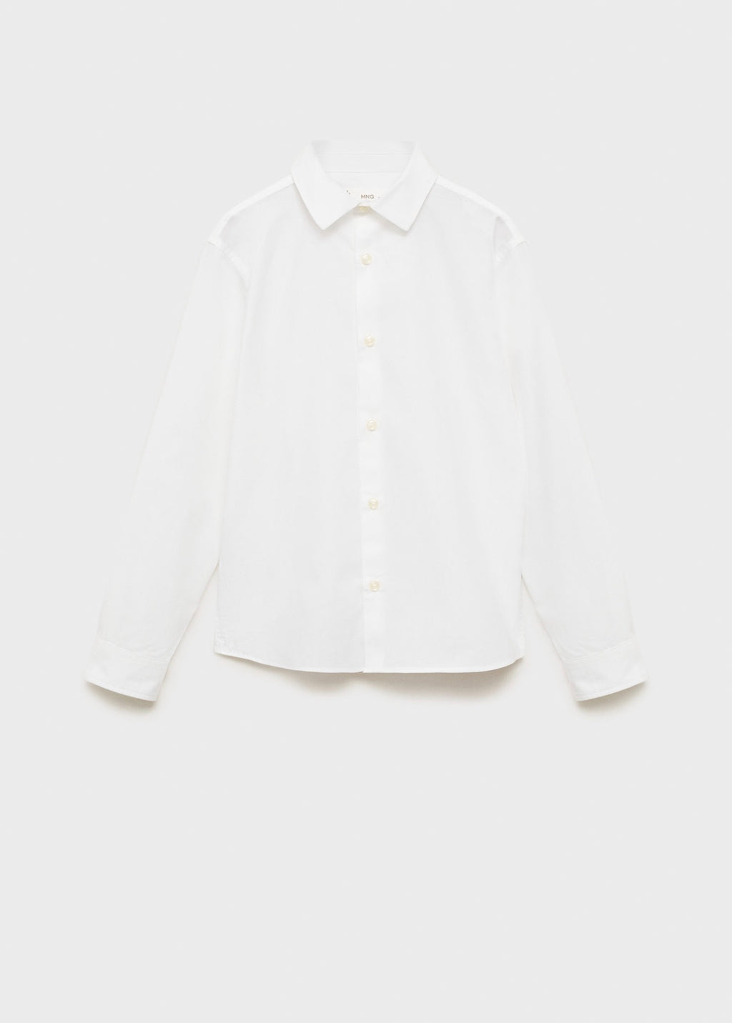 Popelin White Shirt - Boy