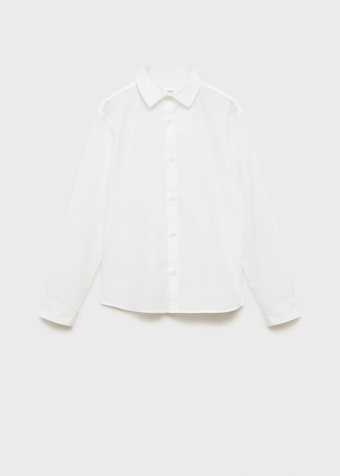 Popelin White Shirt - Boy