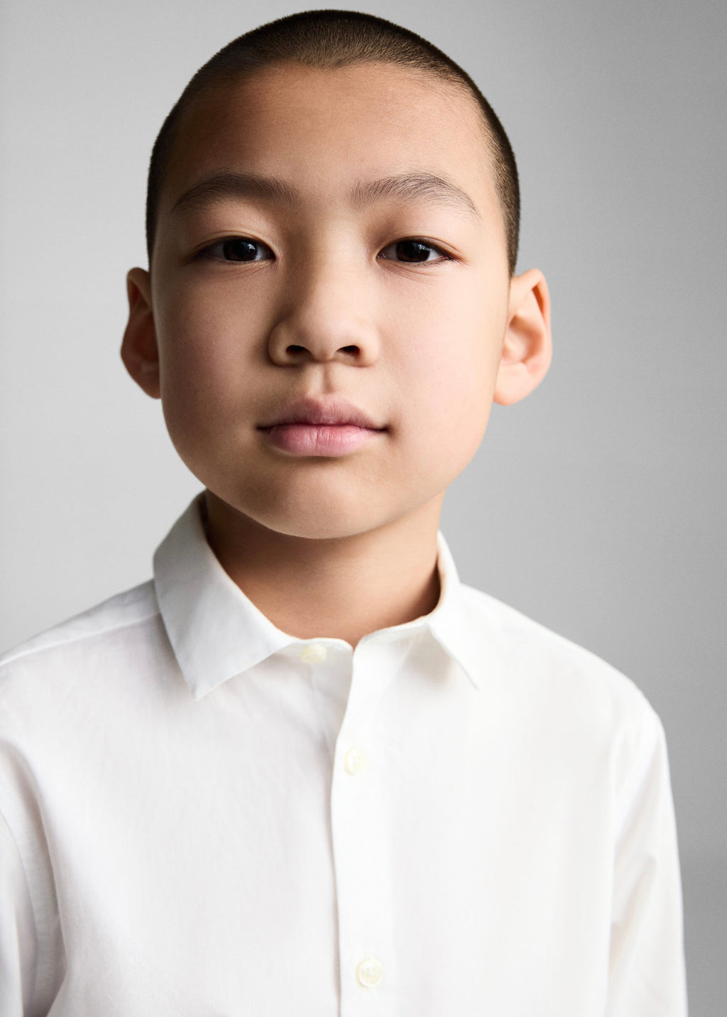Popelin White Shirt - Boy
