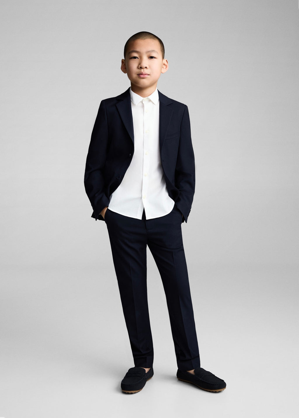 Popelin White Shirt - Boy