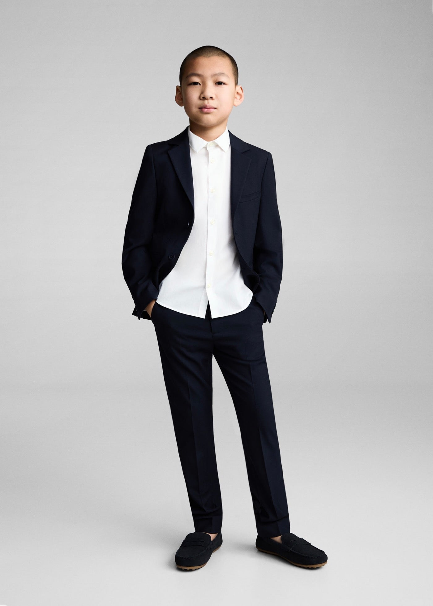 Popelin White Shirt - Boy