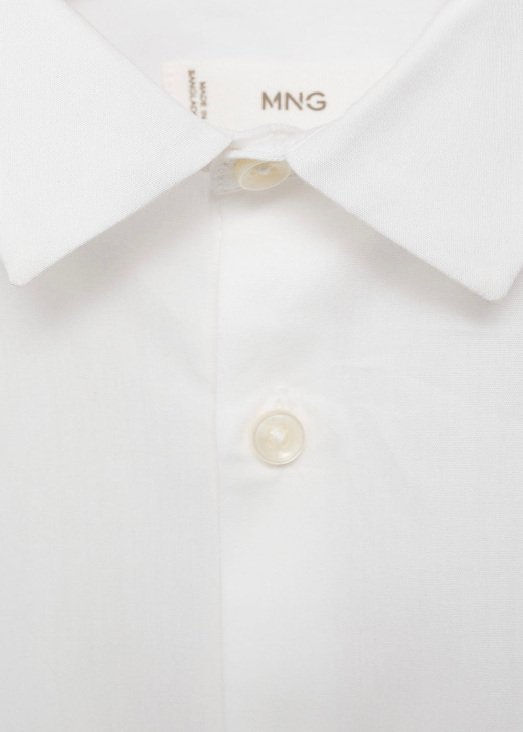 Popelin White Shirt - Boy