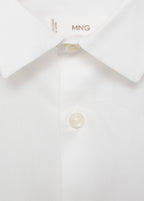 Popelin White Shirt - Boy