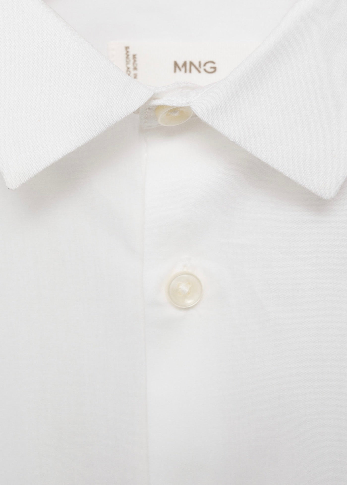 Popelin White Shirt - Boy