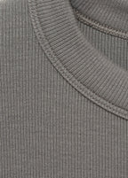Short-Sleeve Fitted T-Shirt - Light/Pastel Brown