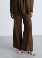 Pantalon Droit Texturé