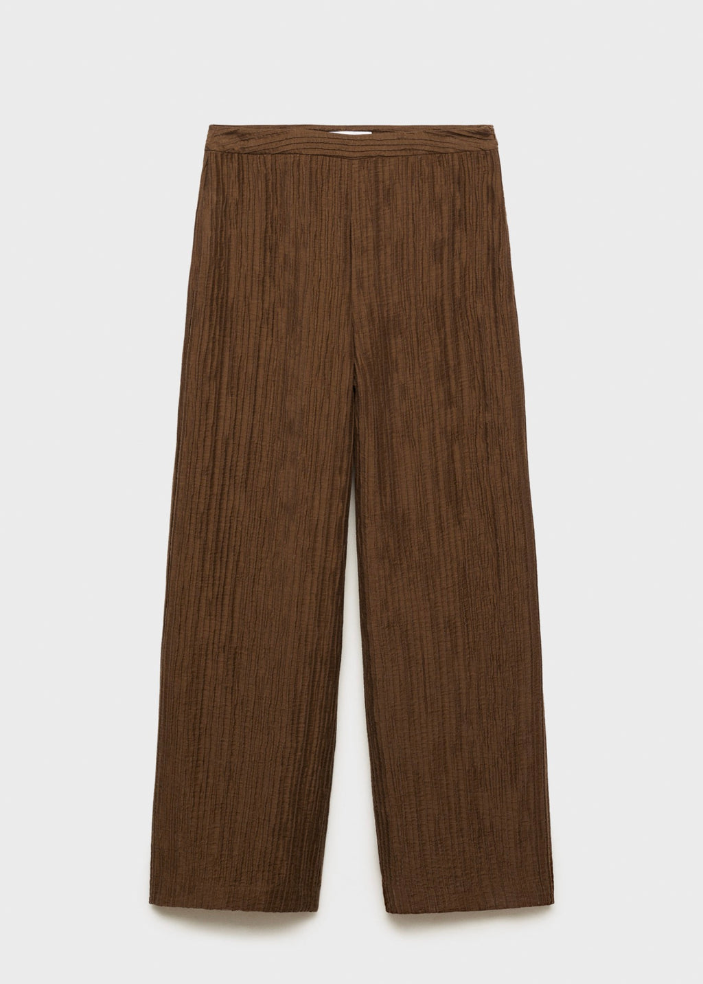 Pantalon Droit Texturé