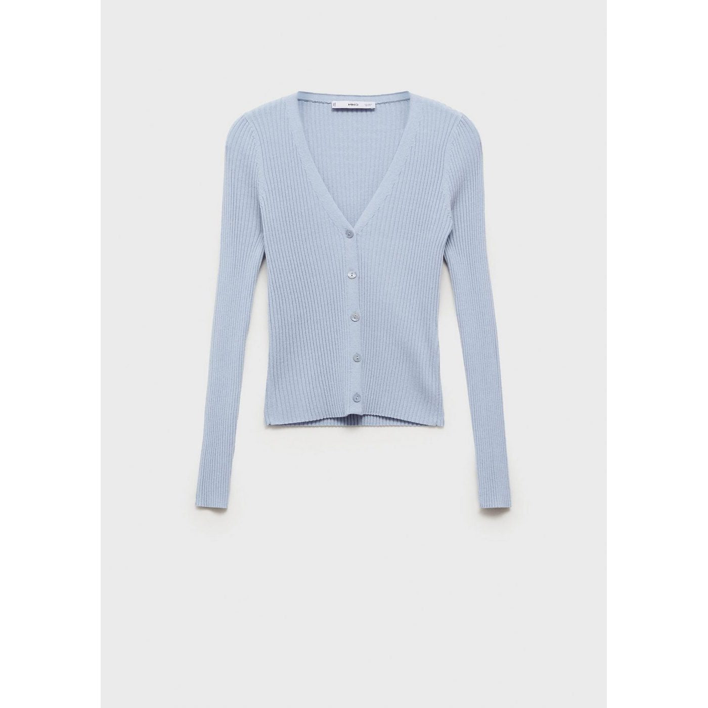 Cardigan Maille Côtelée Col V