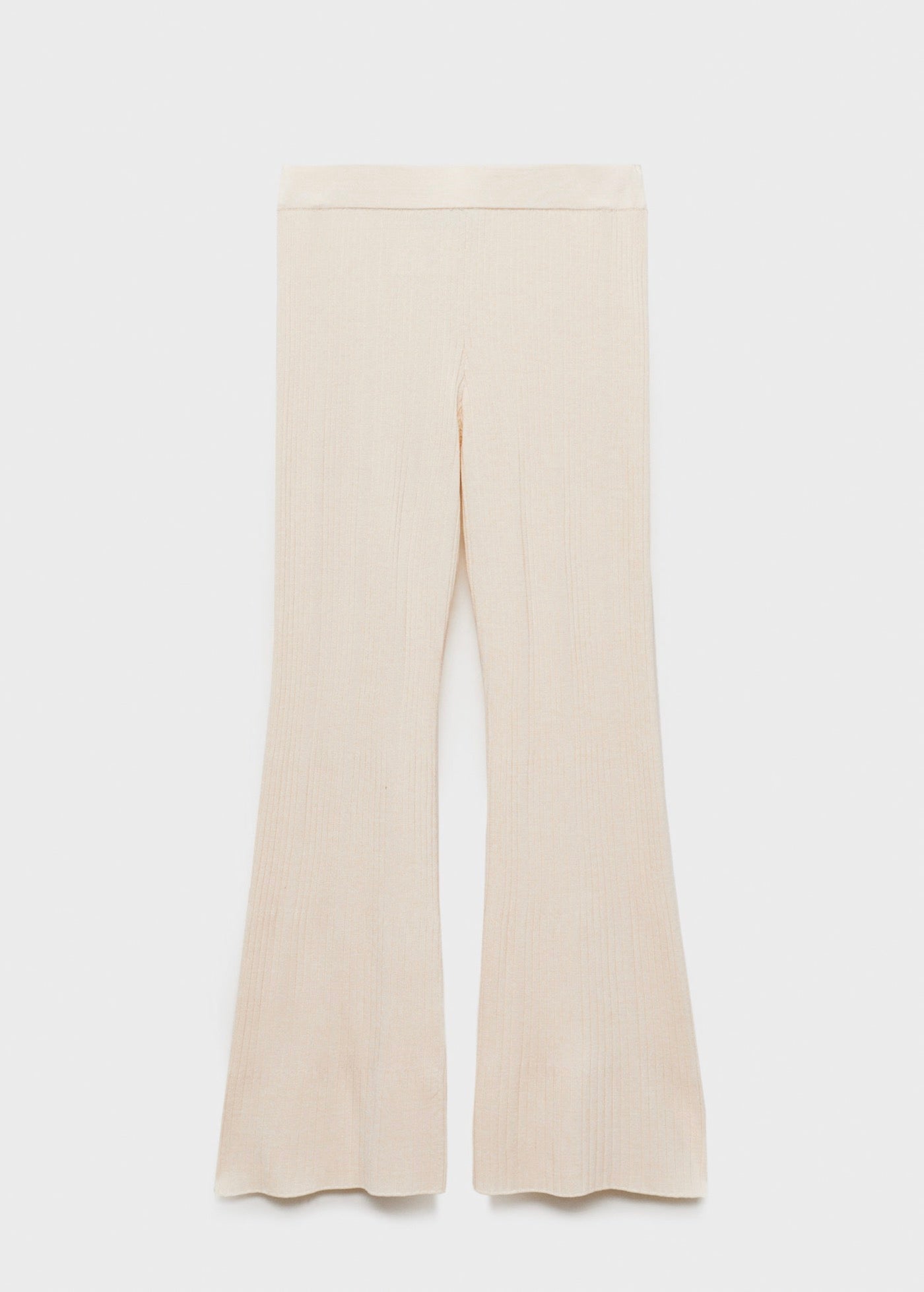 Pantalon Flare Maille Côtelée