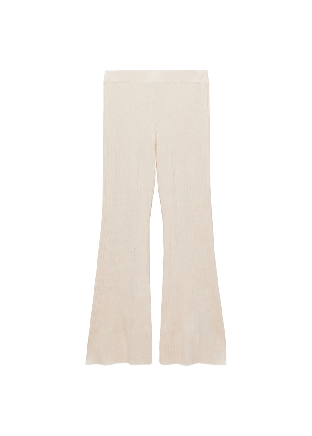 Pantalon Flare Maille Côtelée