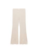 Pantalon Flare Maille Côtelée