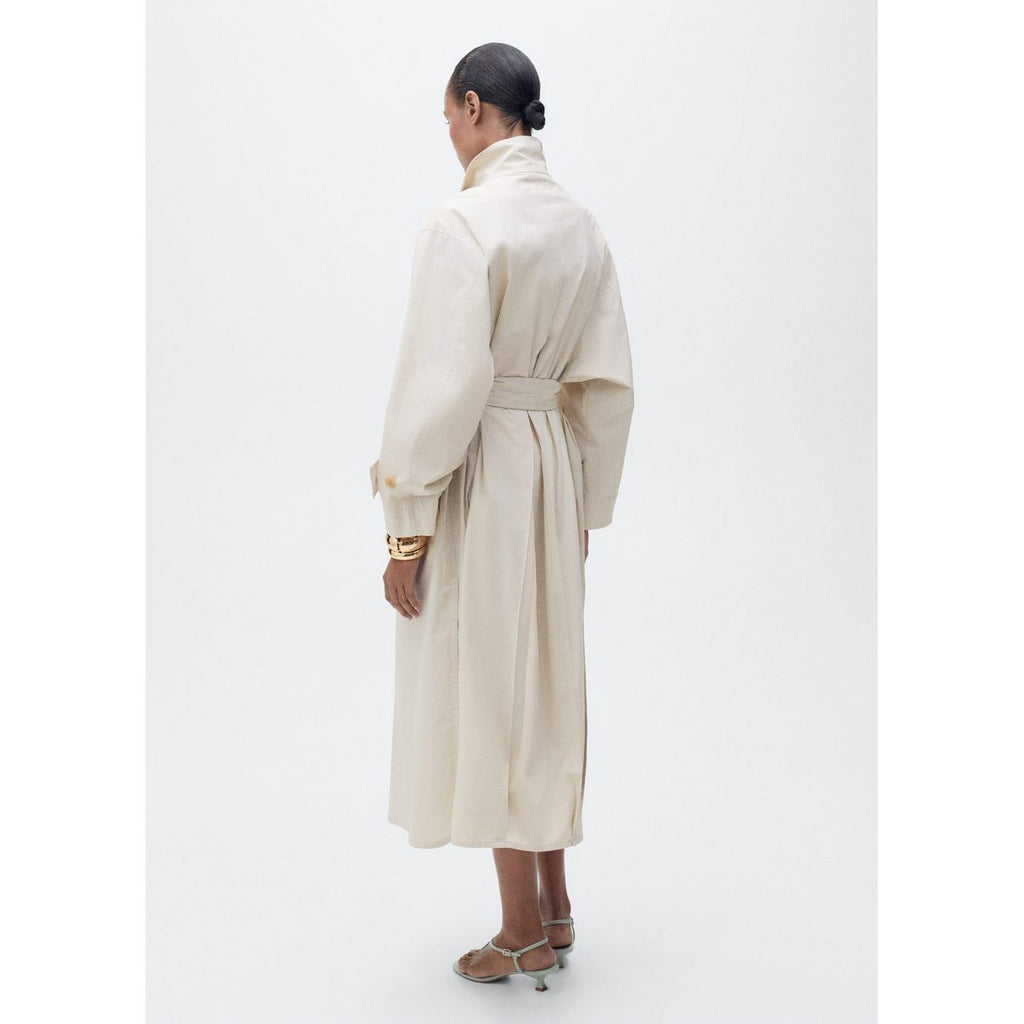 Biscuit Trench Coat - Light Grey/Pastel