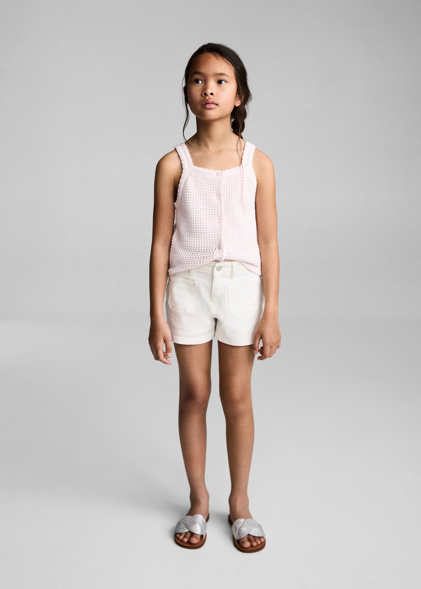 Short Jenna Blanc - Fille