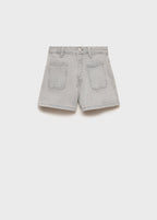 Short Jenna Gris Denim - Fille