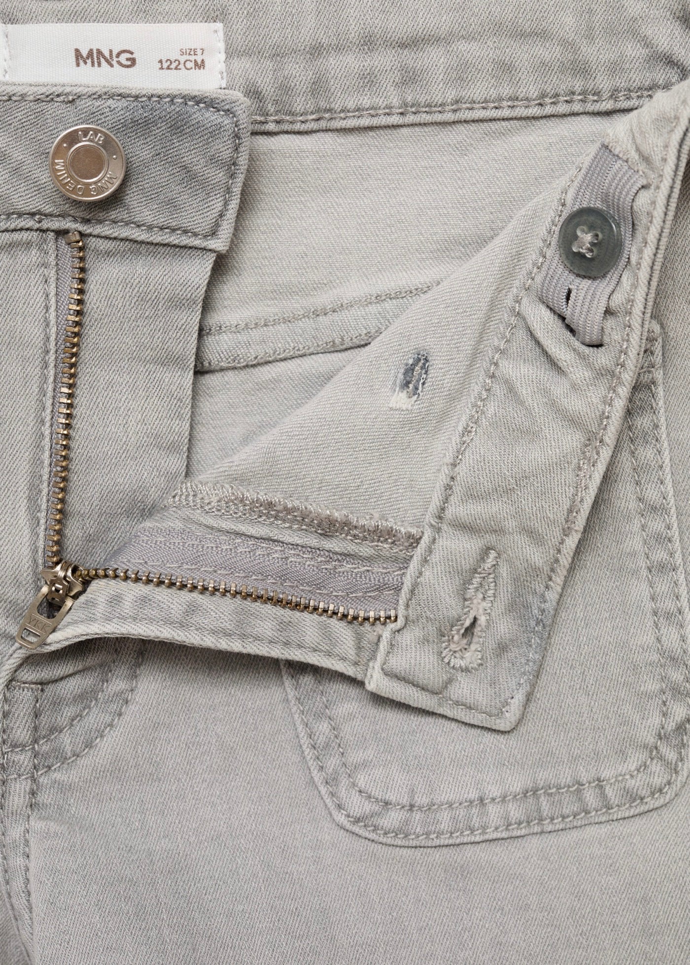 Short Jenna Gris Denim - Fille