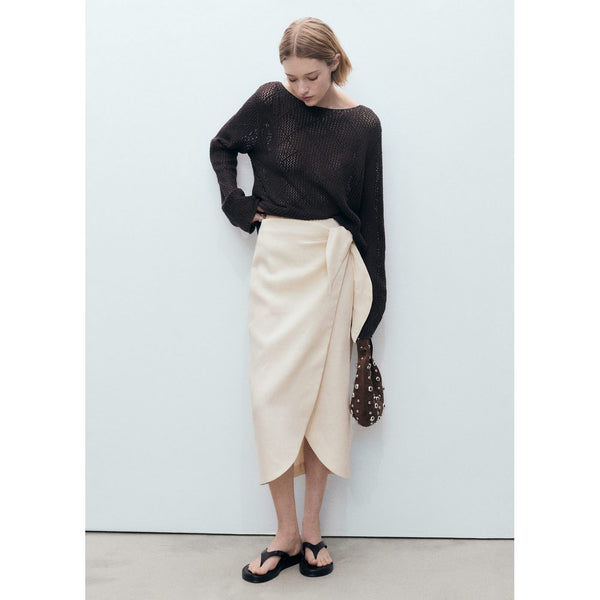 Falda Pareo - Gris Claro/Pastel