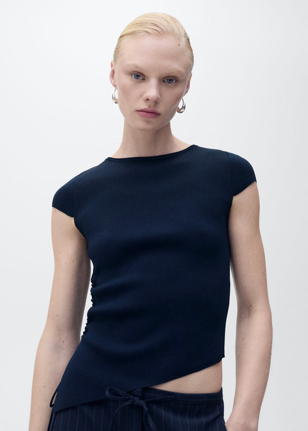 Pull Maille Bas Asymétrique