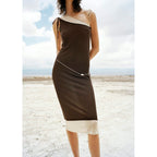 Robe En Maille Lyocell Combinée