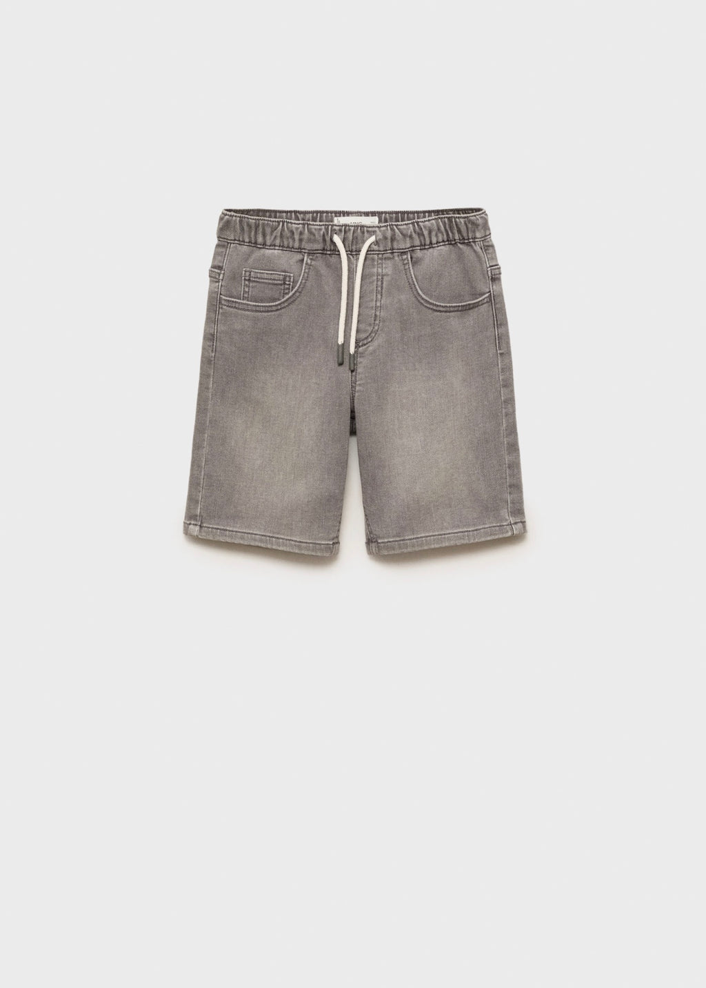 Comfy Denim Grey Bermuda Shorts - Boy
