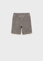 Comfy Denim Grey Bermuda Shorts - Boy