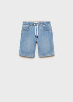 Comfy Medium Blue Bermuda Shorts - Boy