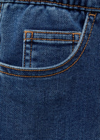 Comfy Navy Blue Bermuda Shorts - Boy
